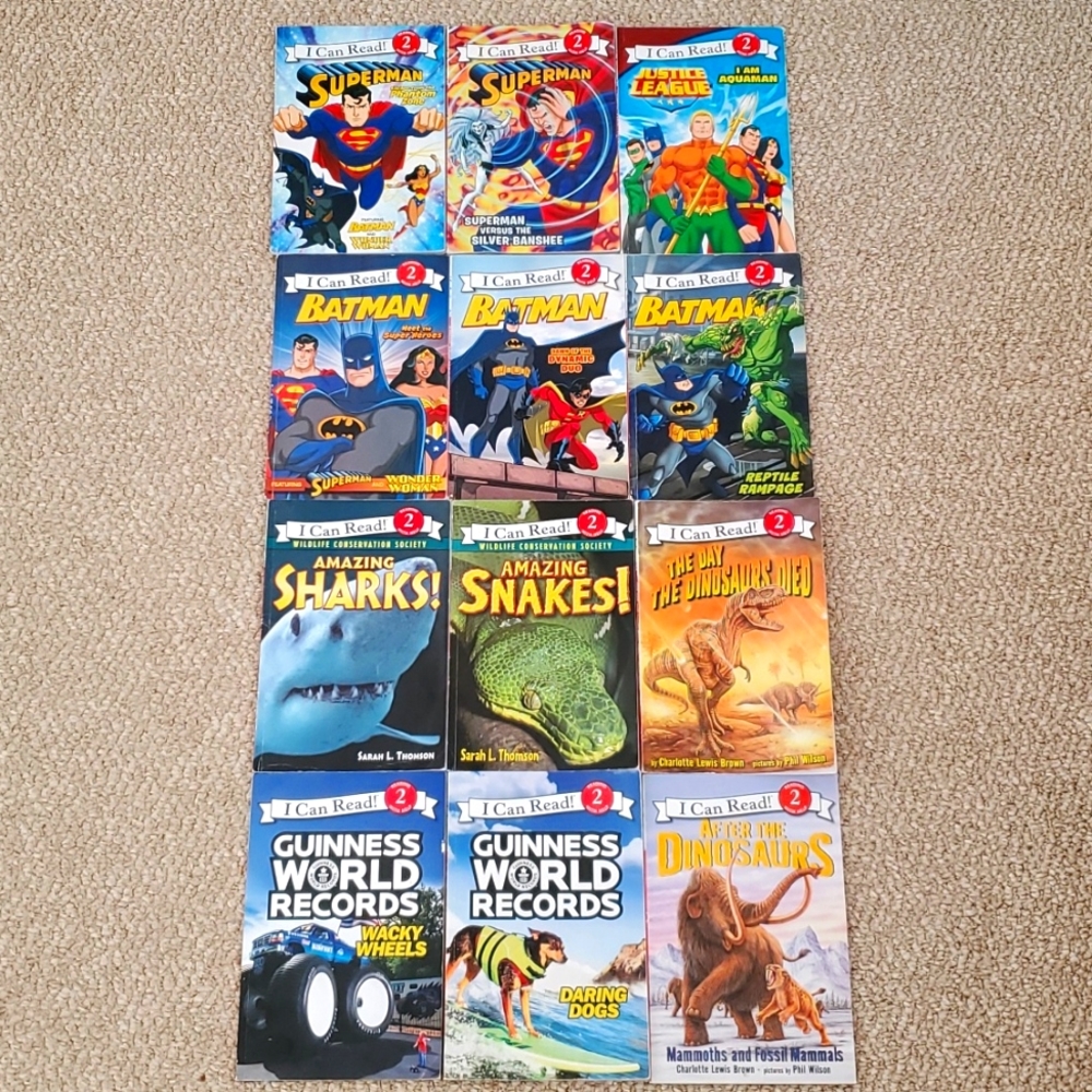 12 "I Can Read" Level 2 Soft Cover Books